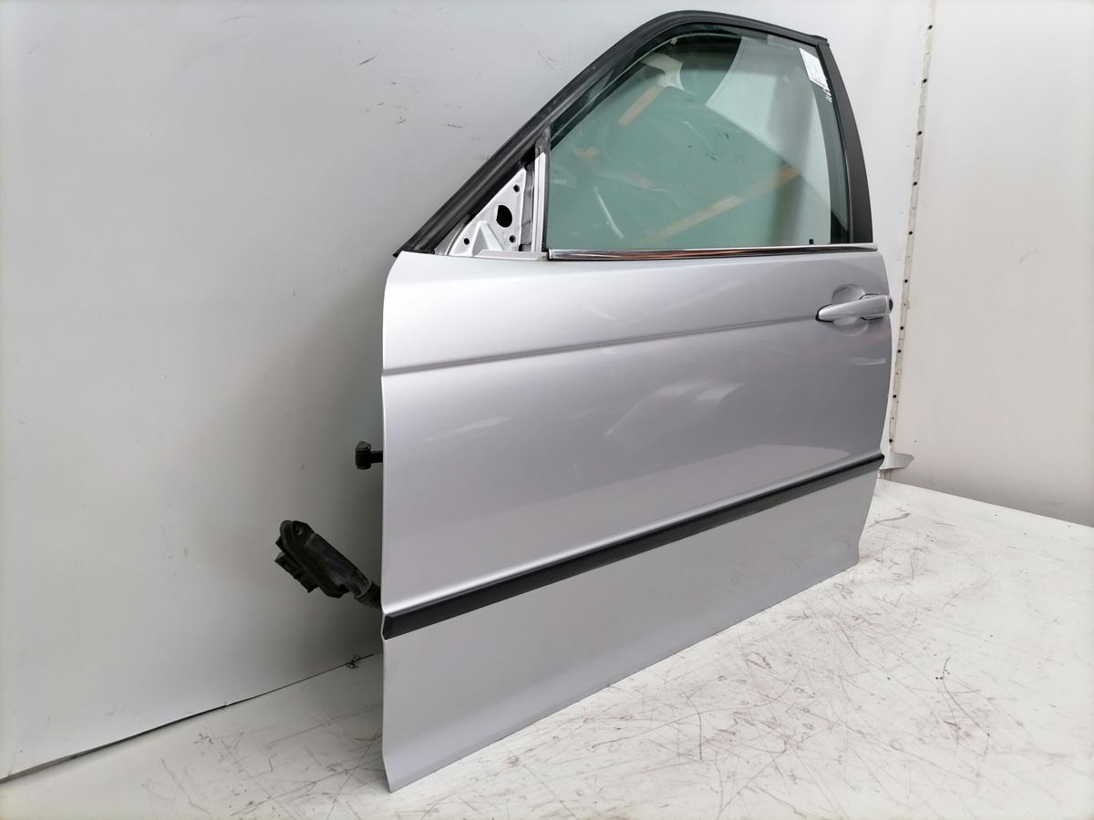 BMW 3er E46 original T&uuml;r vorn links 354 Titansilber Rohbau Bj.2002